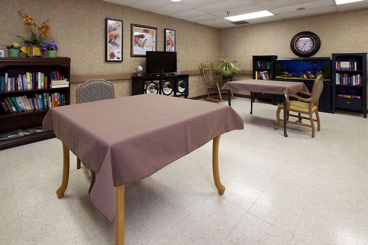 A common room at Stone River Post Acute